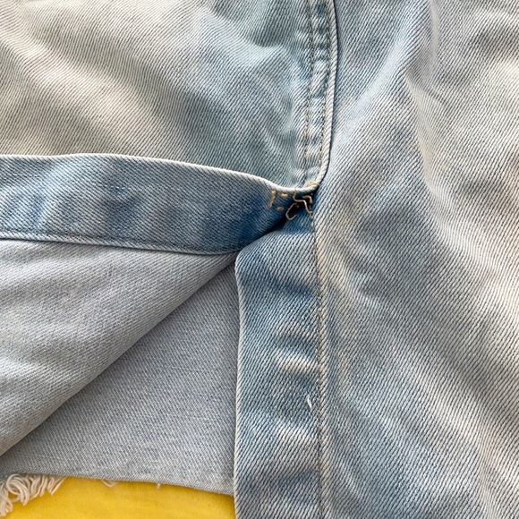 One Teaspoon Ripped Denim Skirt - Picture 3 of 4